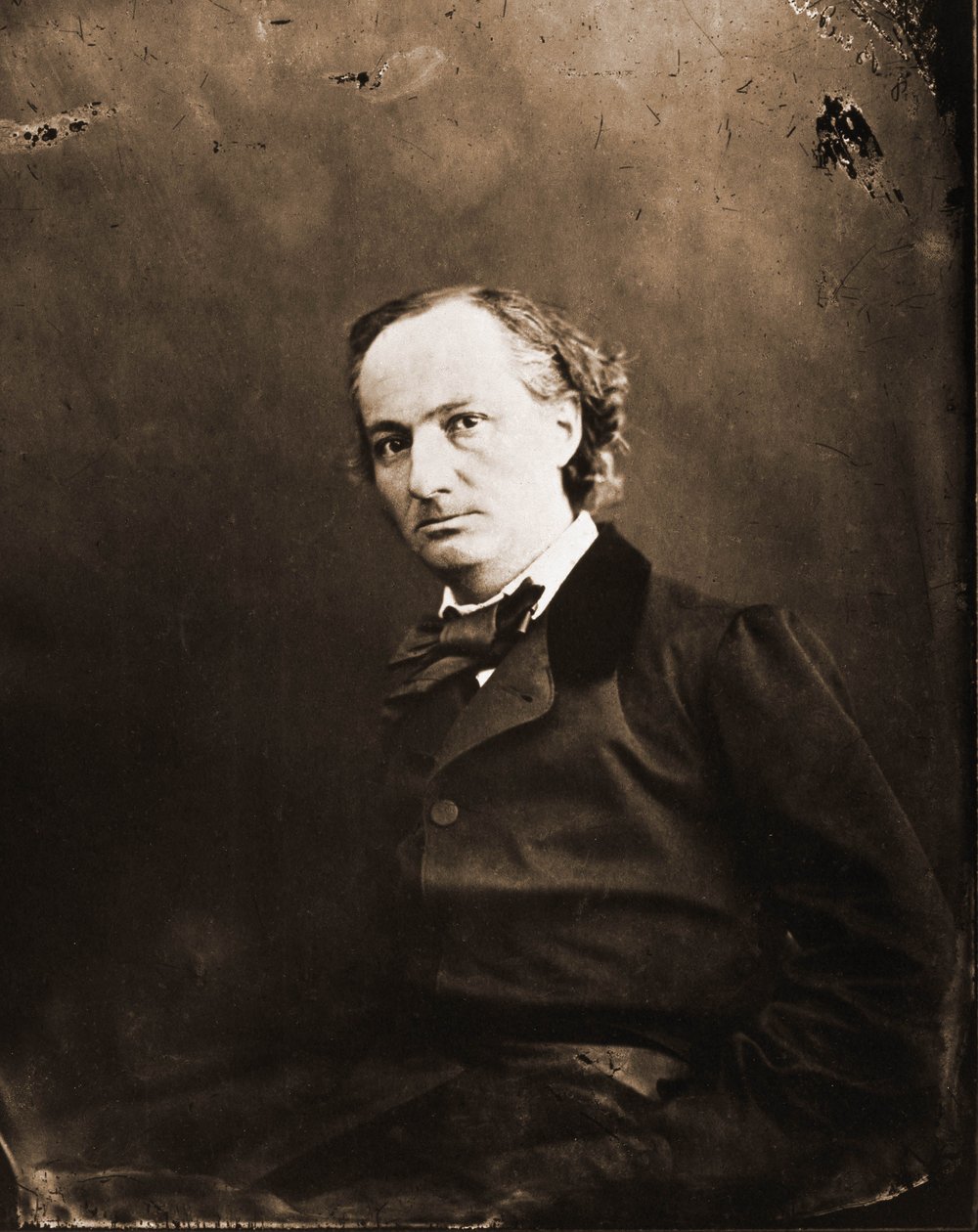 Charles Baudelaire író, 1821-1867 portréja (fotó) alkotó: Nadar