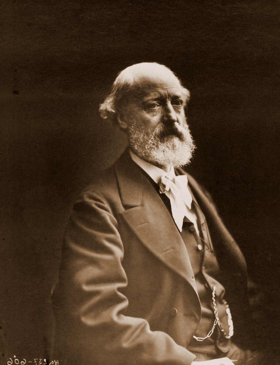 Eugene Viollet-le-Duc (Viollet le Duc) (1814-1879), építész és akvarell 1814-1879 portréja (fotó) alkotó: Nadar