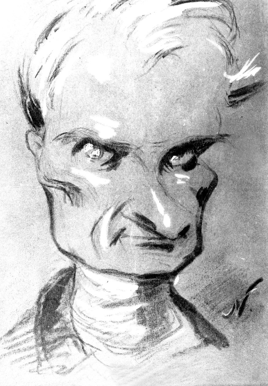 Prosper Merimee francia író (1803-1870) portréja, Nadar rajza alkotó: Nadar