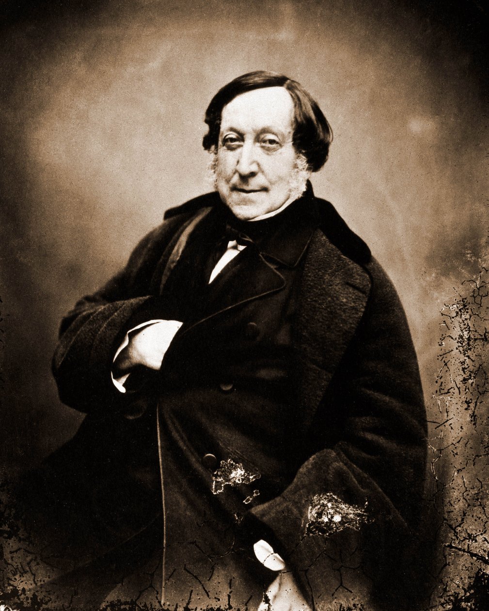 Gioachino Rossini, 1792-1868 zeneszerző portréja (fotó) alkotó: Nadar