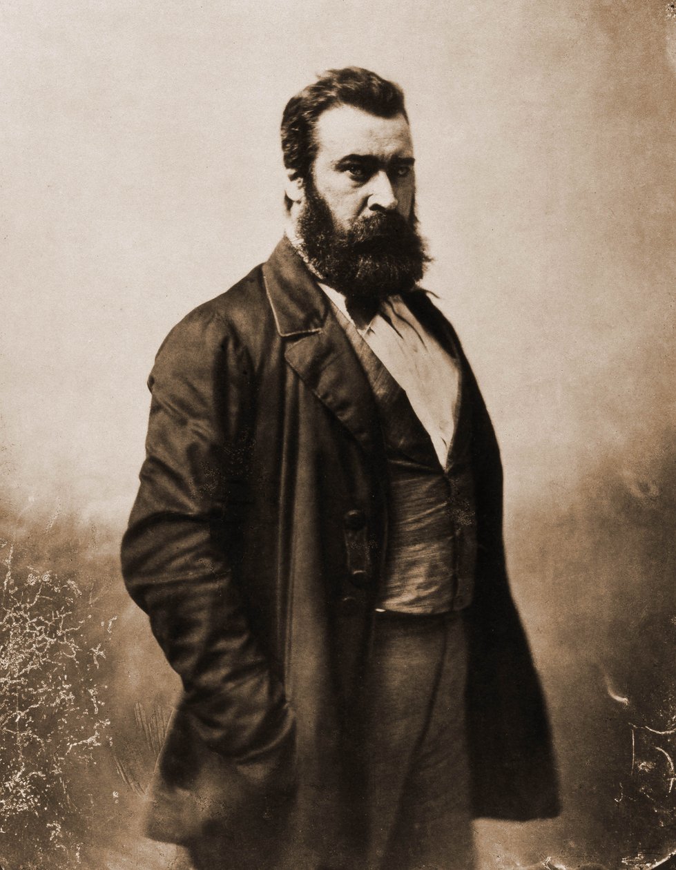 Jean-Francois Millet festő, metsző 1814-1875 portréja (fotó) alkotó: Nadar