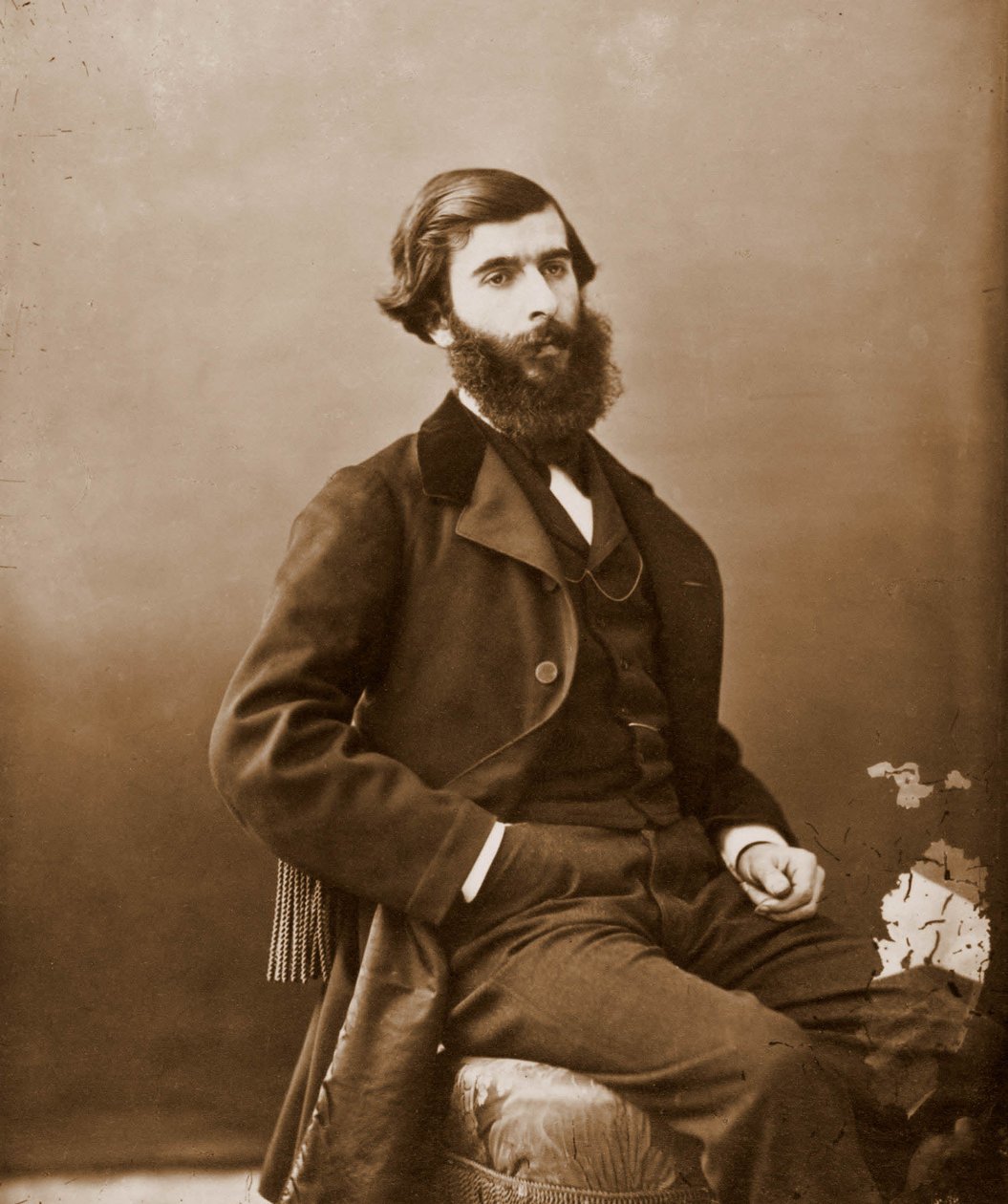 Ludovic Havely portréja, libretista 1834-1908. Offenbachnak írt (fotó) alkotó: Nadar