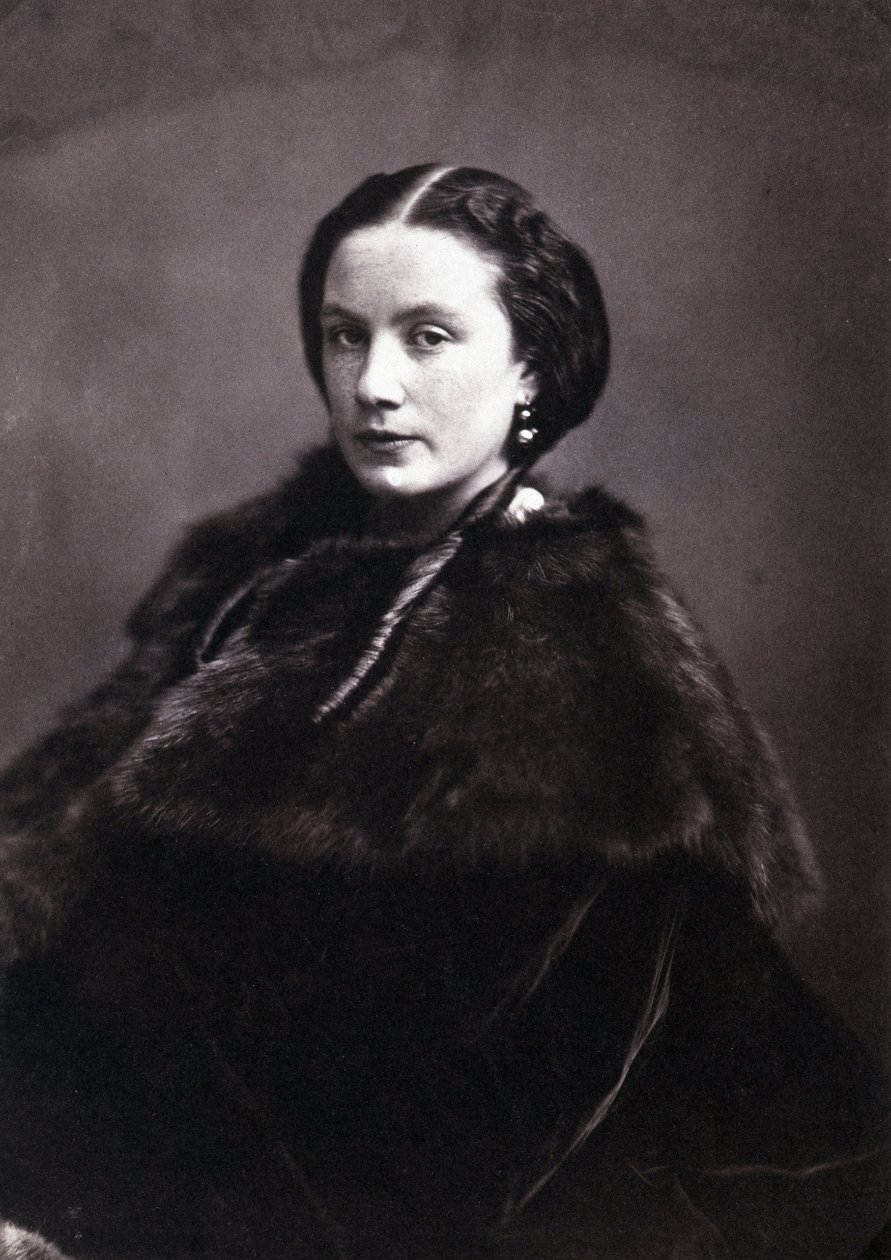 Madame Pichat portréja. Egy elegáns nő portréja, aki angol csatot visel bundával. Fénykép: Gaspard Felix Tournachon, Felix Nadar (1820-1910) alkotó: Nadar