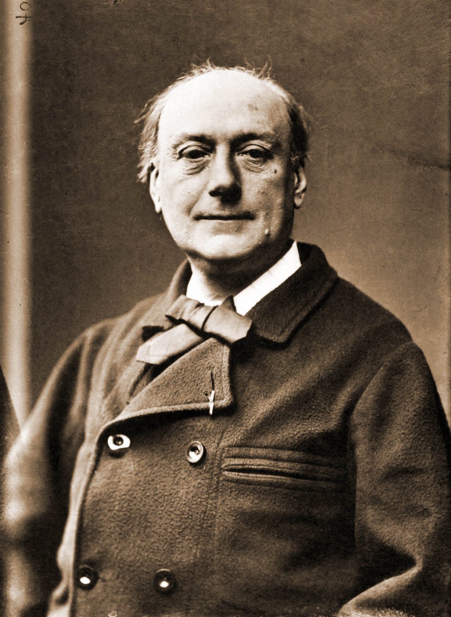 Theodore de Banville költő, 1823-1891 portréja (fotó) alkotó: Nadar
