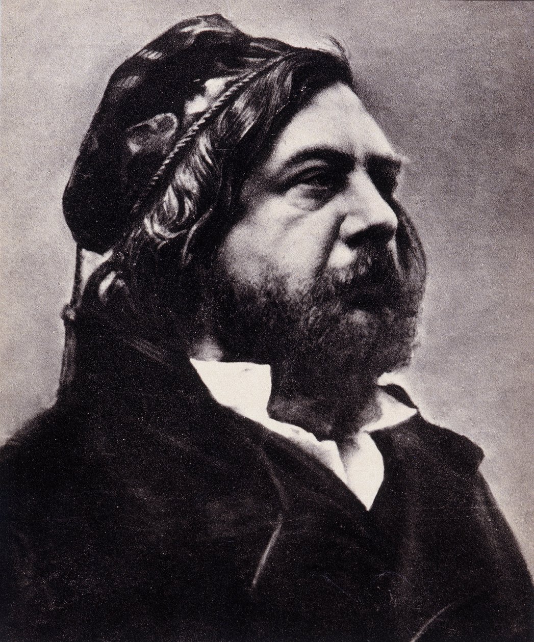 Theophile Gautier (1811-1872) francia költő és író portréja (Galetino-bromid print) alkotó: Nadar