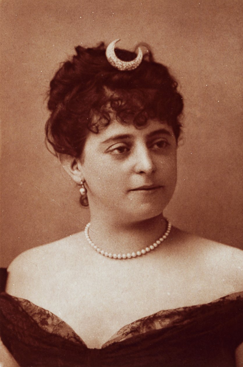 Sibyl Sanderson (1865-1903), amerikai szoprán, fényképe Felix Nadar (1820-1910) alkotó: Nadar