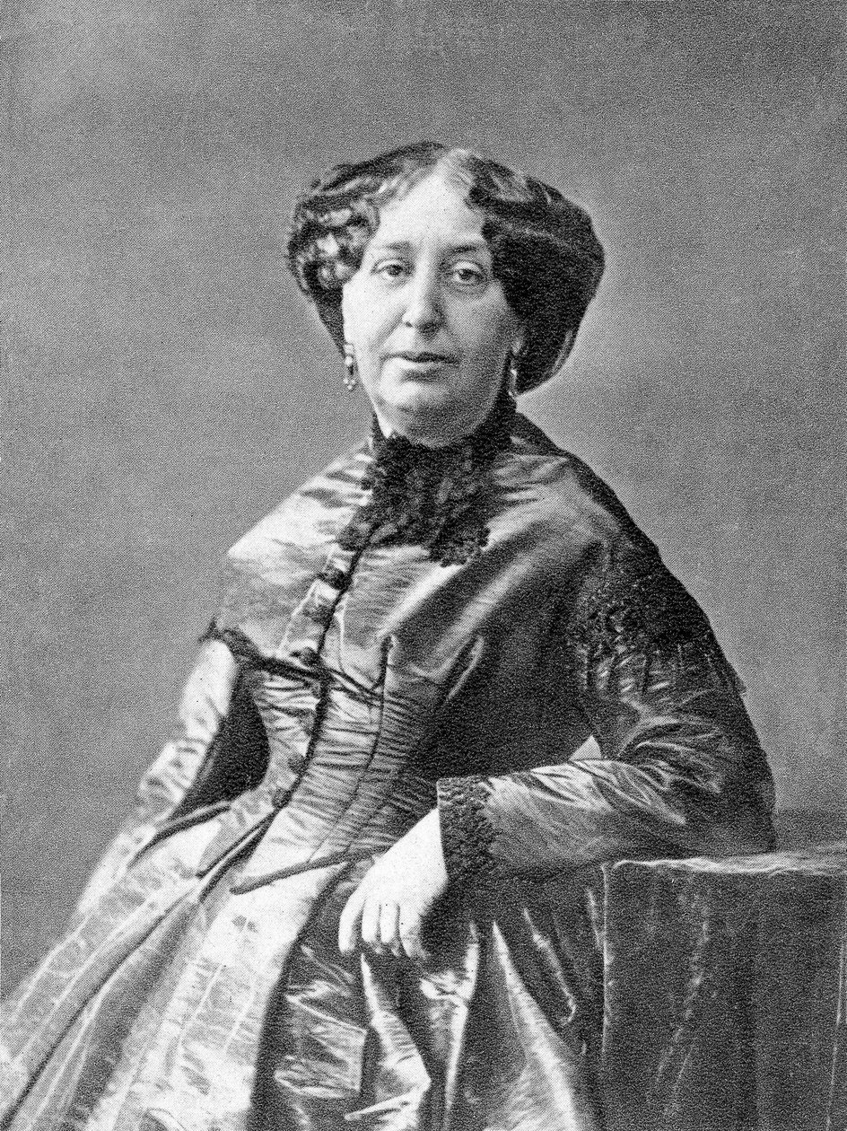 író George Sand (1804-1876) c. 1860, Nadar fotója 1852. május alkotó: Nadar