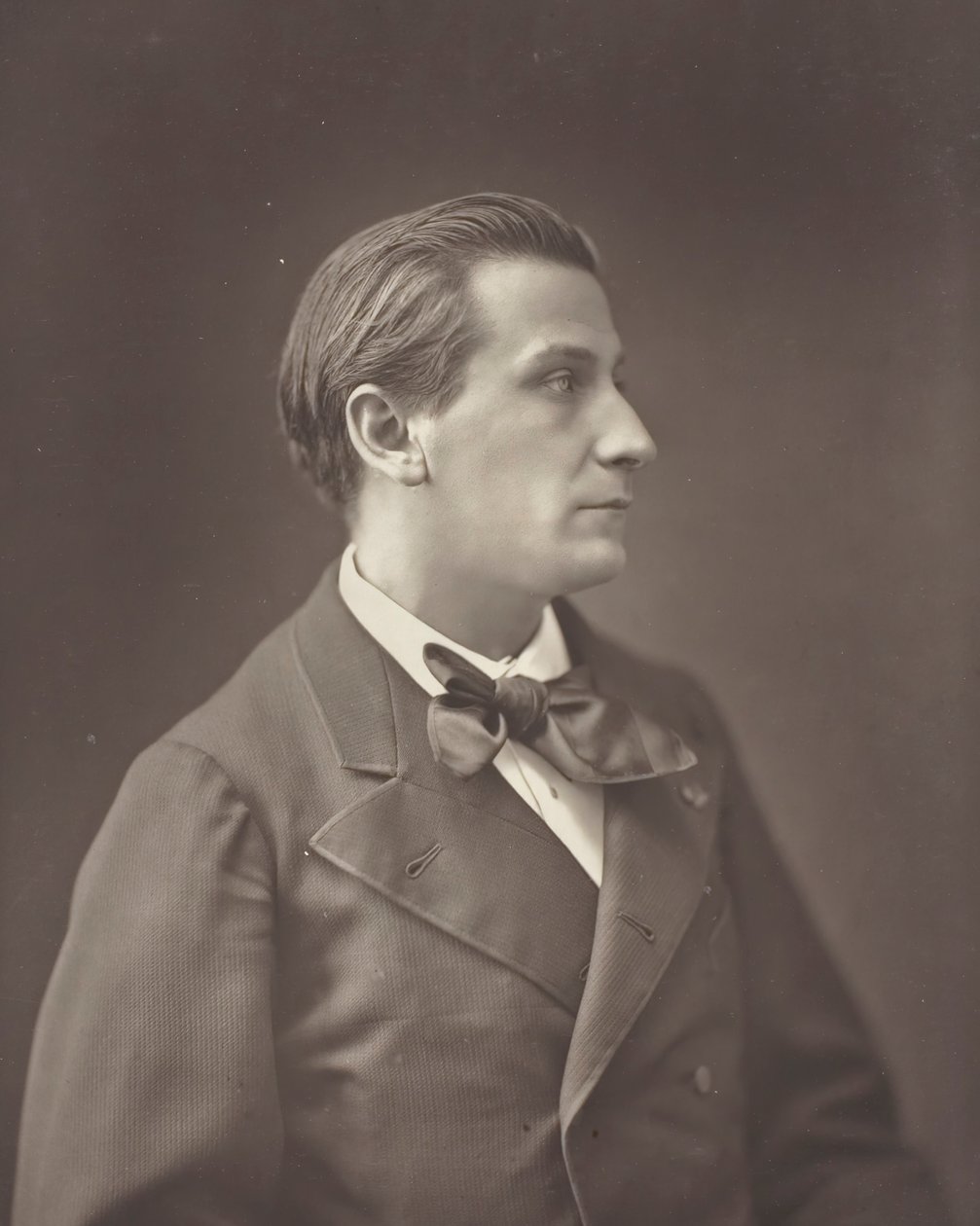 François Coppée francia költő és regényíró, 1842-1908, c. 1876. alkotó: Nadar