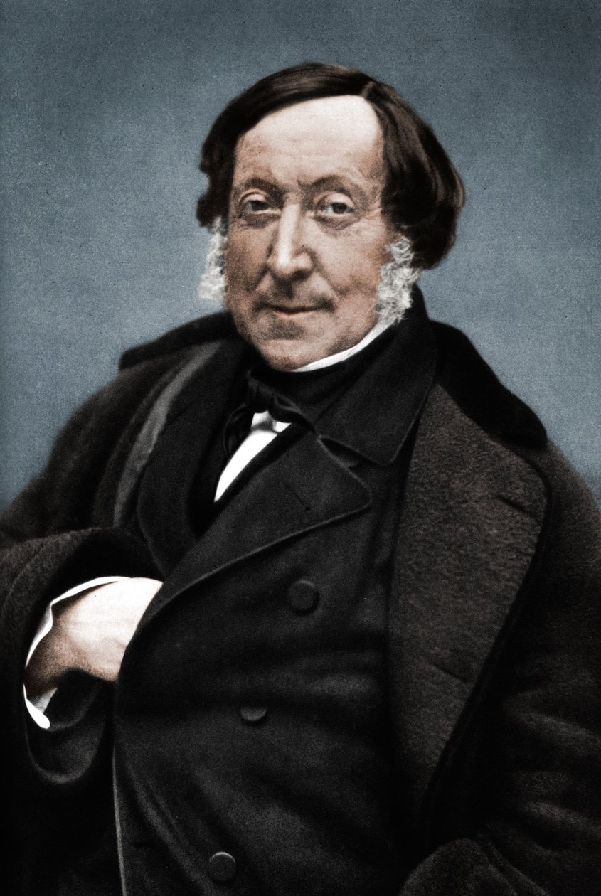 Gioachino Rossini 1792-1868, olasz zeneszerző alkotó: Nadar