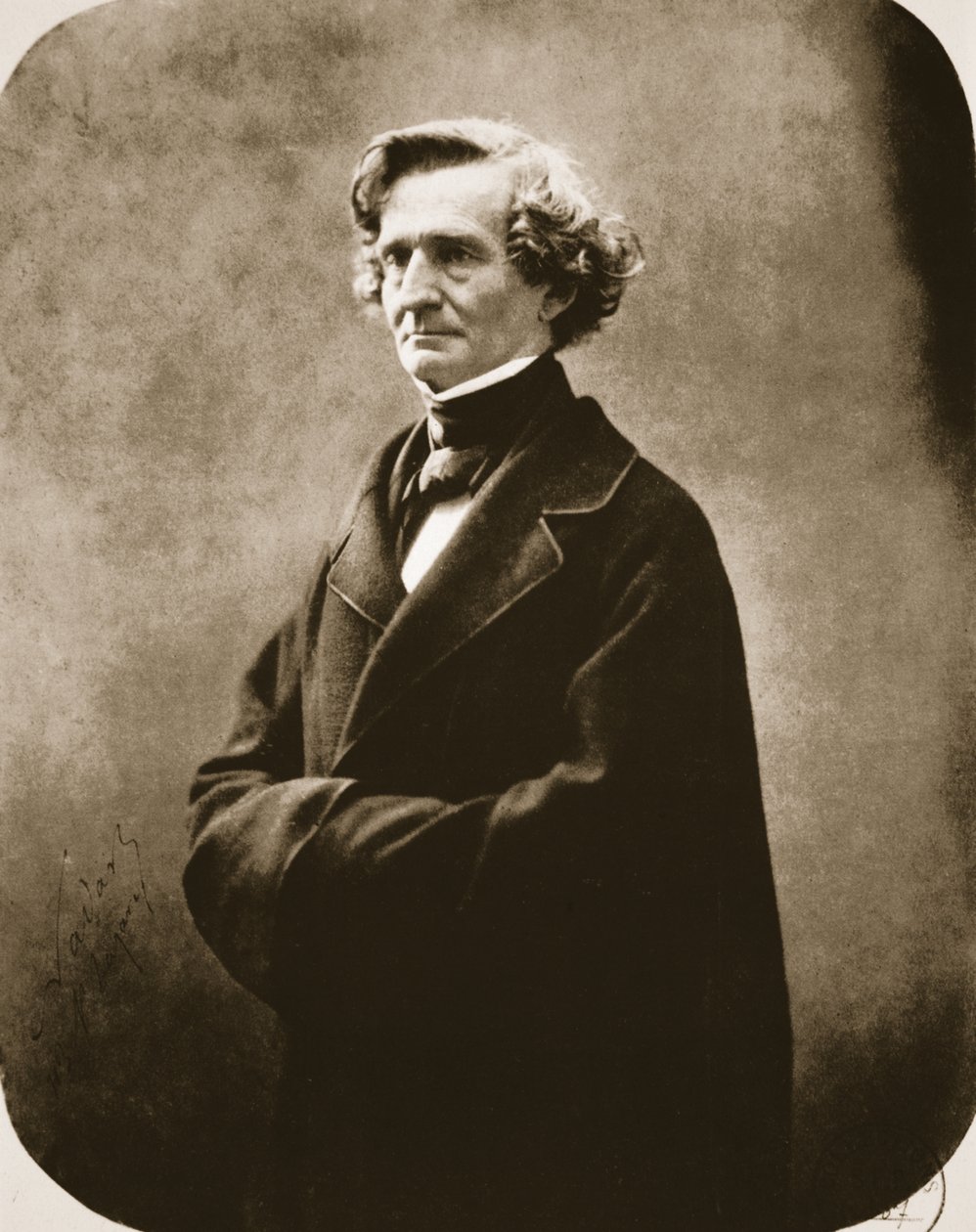 Hector Berlioz, 1863 (fotómetszet) alkotó: Nadar