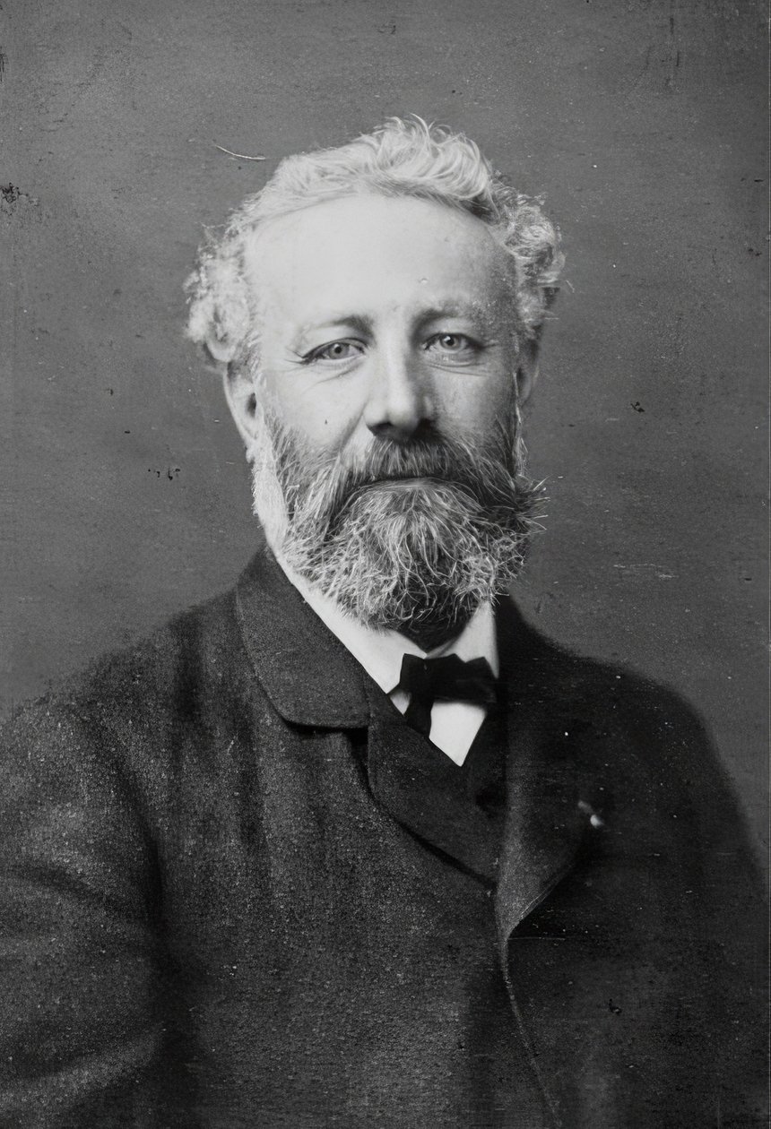 Jules Verne (1828-1905). francia szerző. 1880 körül alkotó: Nadar