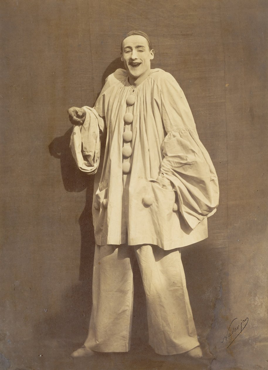 Pierrot nevetve, 1855. alkotó: Nadar