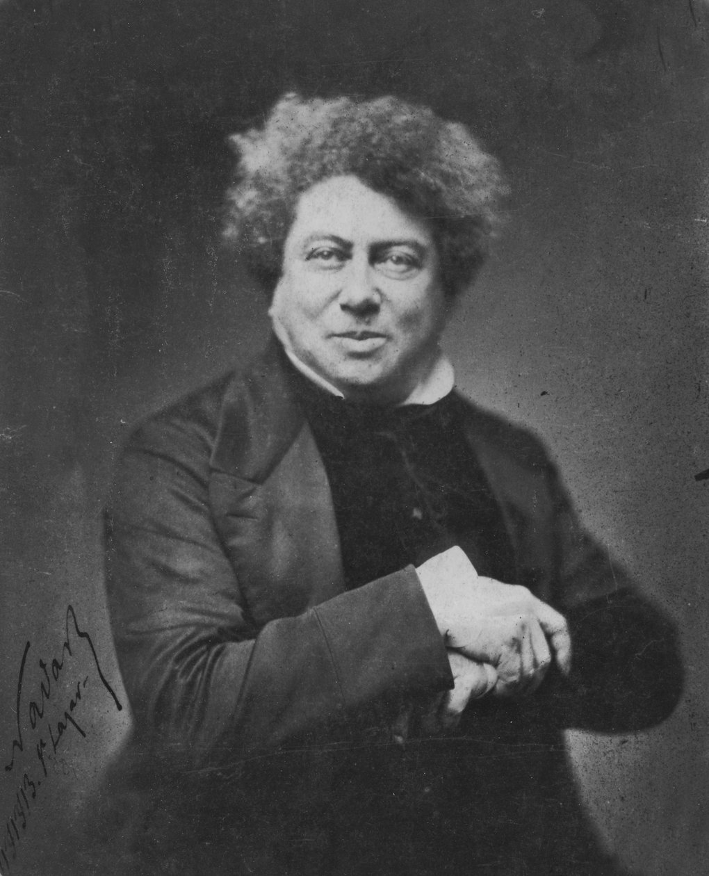 Alexandre Dumas portréja, 1855 alkotó: Nadar