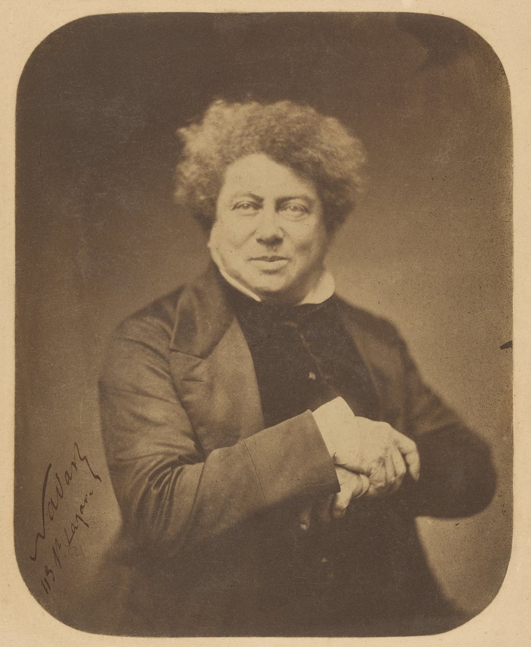 Alexander Dumas [père] (1802-1870) / Alexandre Dumas alkotó: Nadar [Gaspard Félix Tournachon]