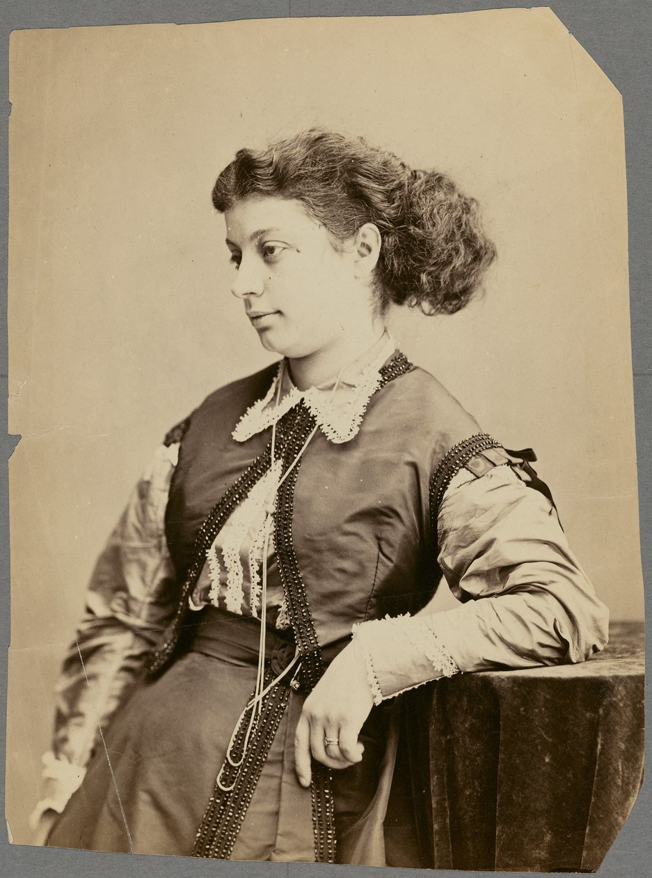 Lina Sand asszony [született Calamatta] alkotó: Nadar [Gaspard Félix Tournachon]