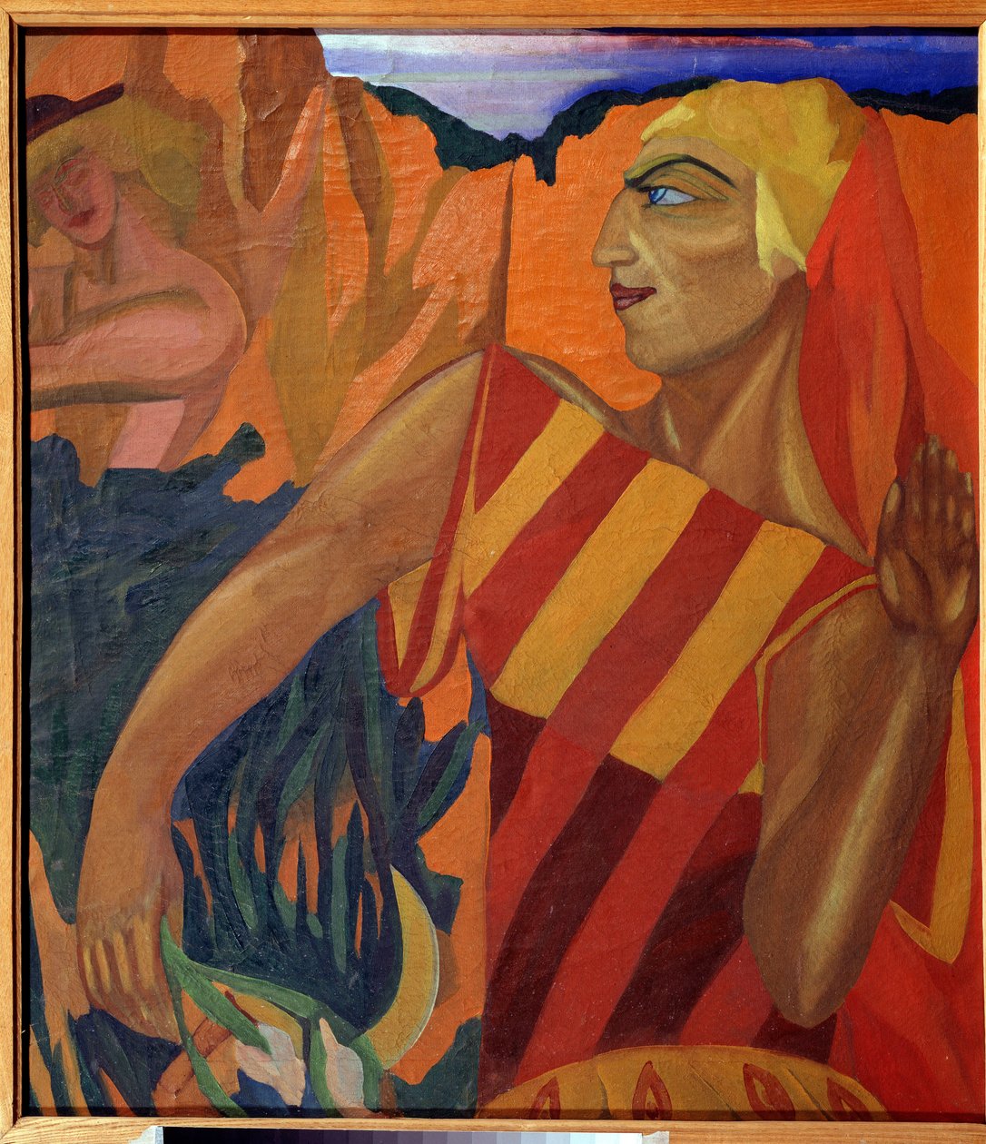 Medee - Jelmeztervek a baletthez Az aranygyapjú (Medea. Jelmeztervek a baletthez Az aranygyapjú) - Nadhezhda Vladimirovna Lermontova (1885-1921) festménye, olaj, vászon alkotó: Nadezhda Vladimirovna Lermontova