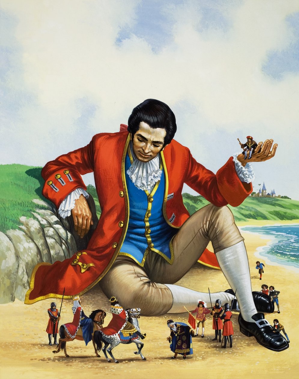 Gulliver utazásai (gouache, papír) alkotó: Nadir Quinto