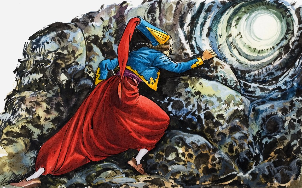 Münchhausen báró csodálatos kalandjai (gouache, papír) alkotó: Nadir Quinto