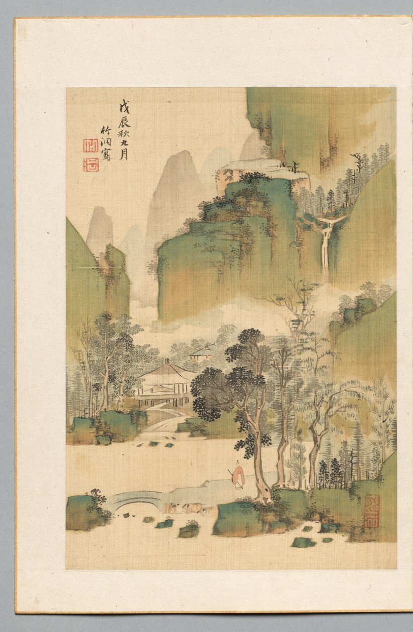 Tájkép alkotó: Nakabayashi Chikuto