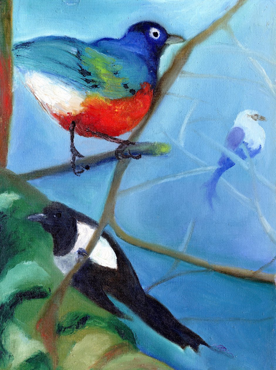 Madarakkal teli fa, 2012, alkotó: Nancy Moniz Charalambous