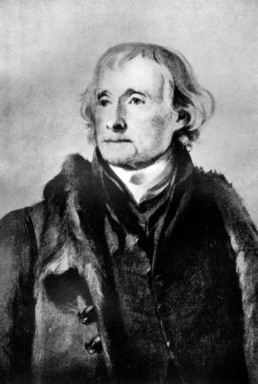 Thomas Jefferson, az Egyesült Államok harmadik elnöke, 1933. alkotó: Nancy Clifton M. Randolph
