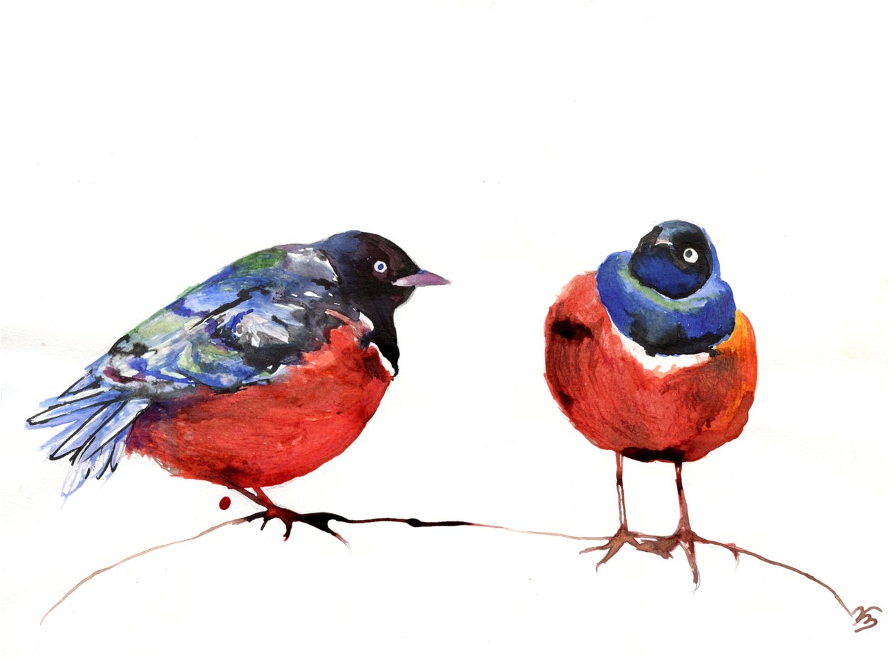 Chitchat, 2013, (tinta papíron) alkotó: Nancy Moniz Charalambous