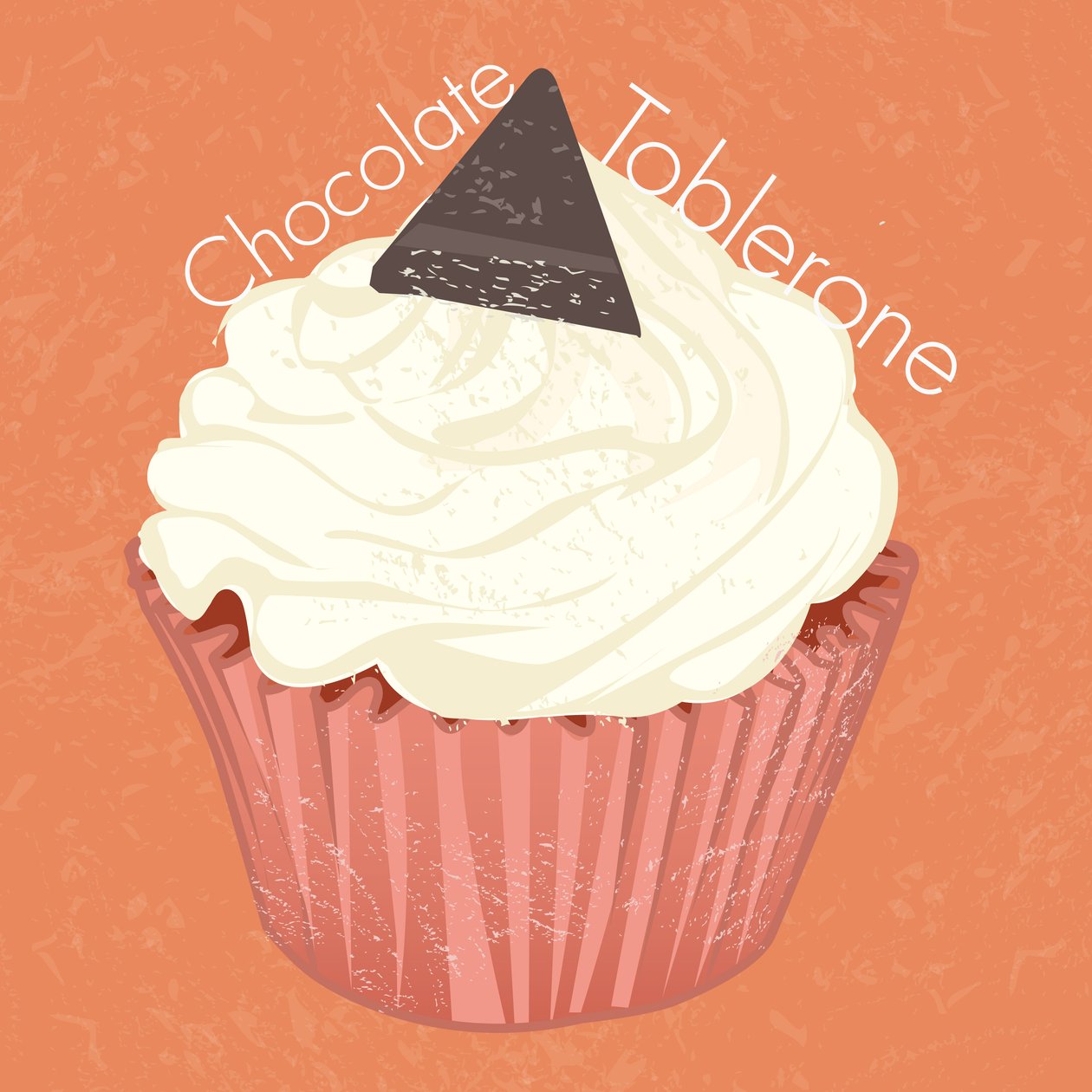 Csokoládé Toblerone Cupcake, 2019, digitális művészet alkotó: Nancy Moniz Charalambous