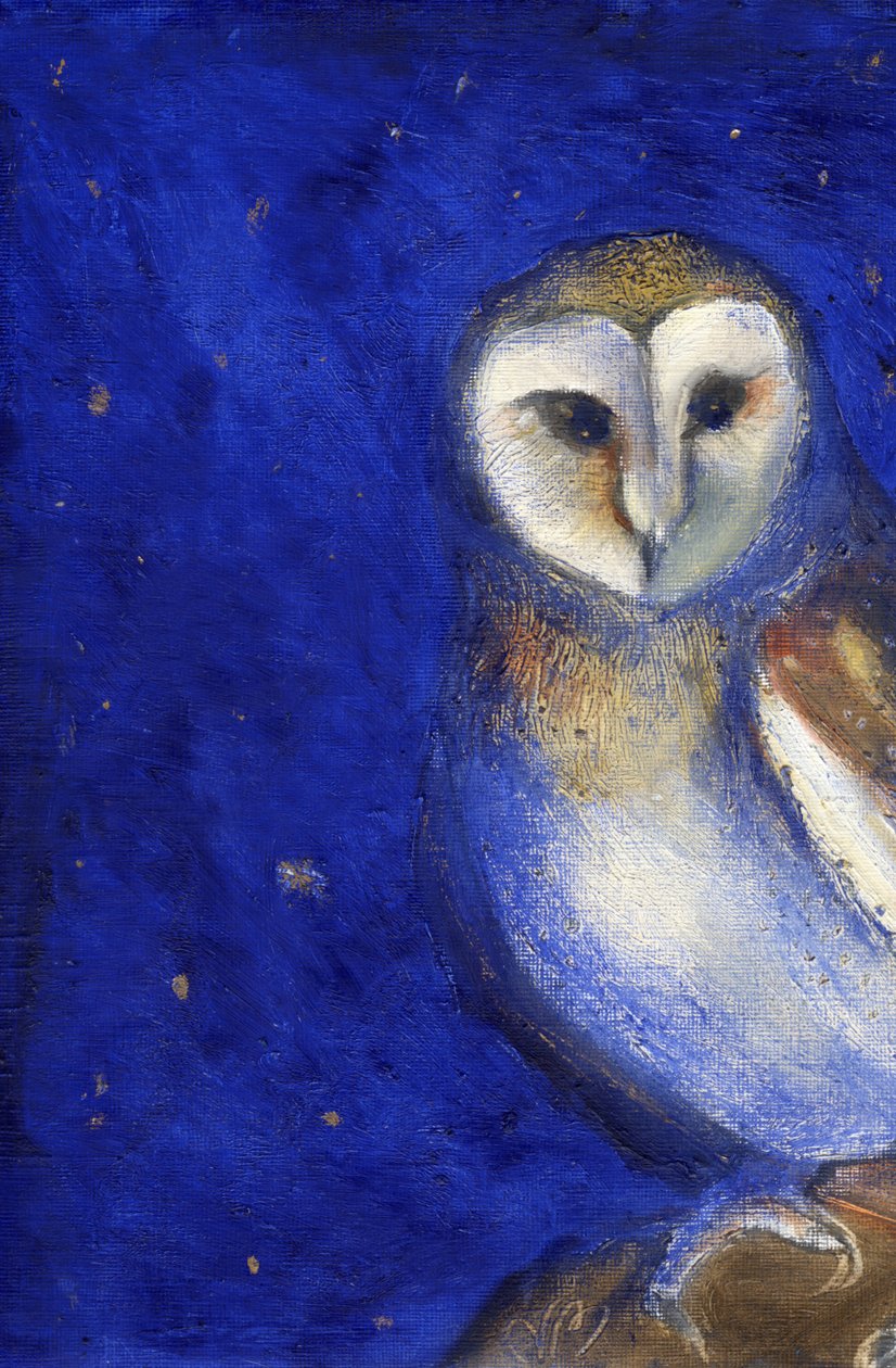 Varázslatos éjszaka 1, 2013, (olaj és aranylevél papíron) alkotó: Nancy Moniz Charalambous