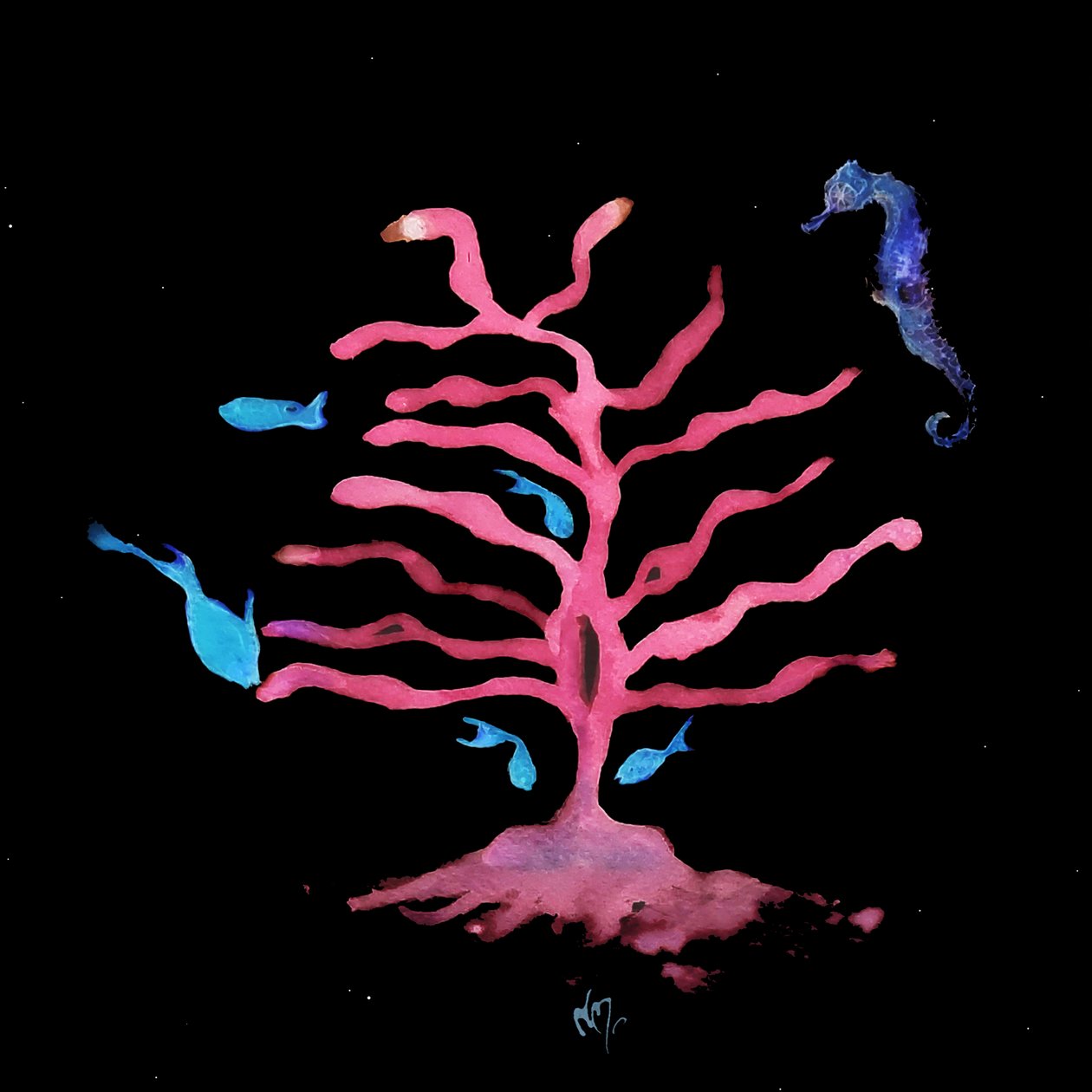 The Seahorse Tree, 2020 (vegyes technika) alkotó: Nancy Moniz Charalambous