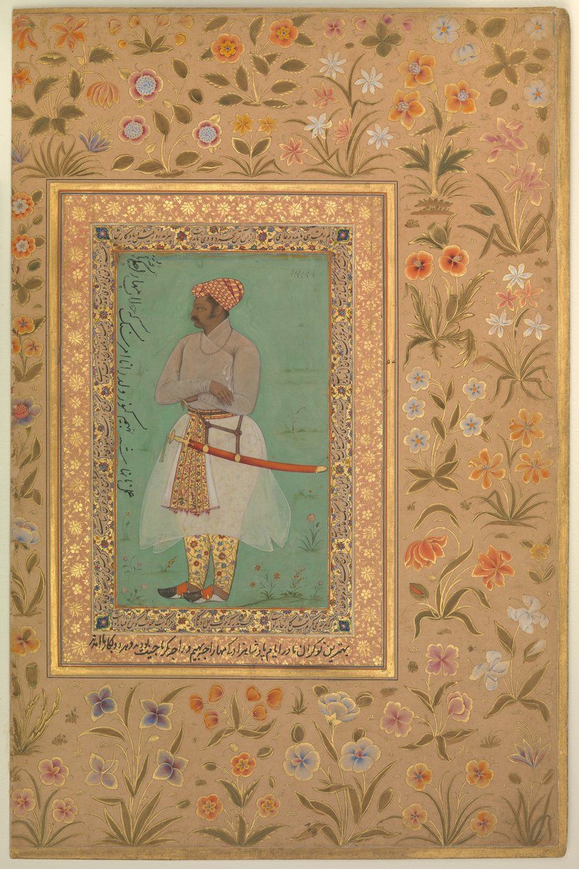 Bhim Kanwar maharadzsa portréja alkotó: Nanha