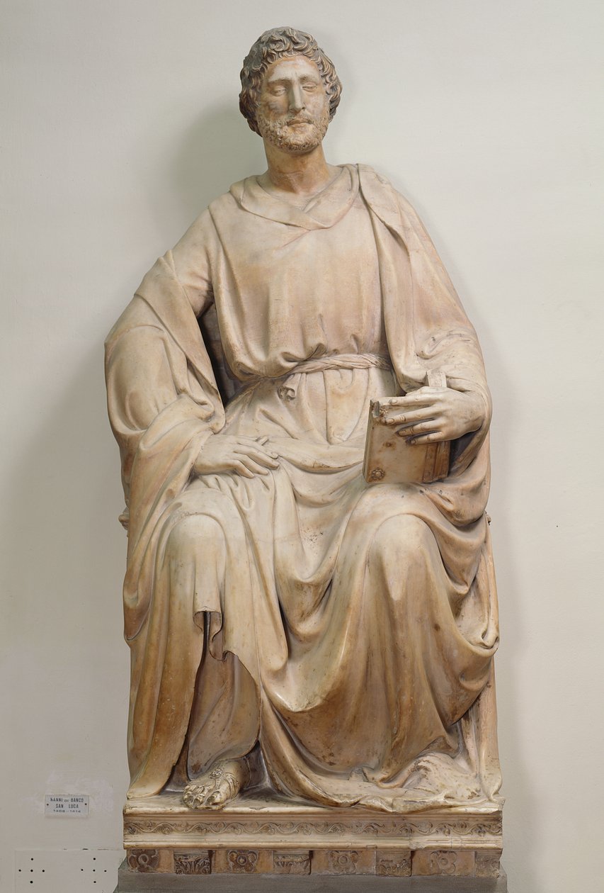 Szent Lukács, 1415 (márvány) alkotó: Nanni di Banco