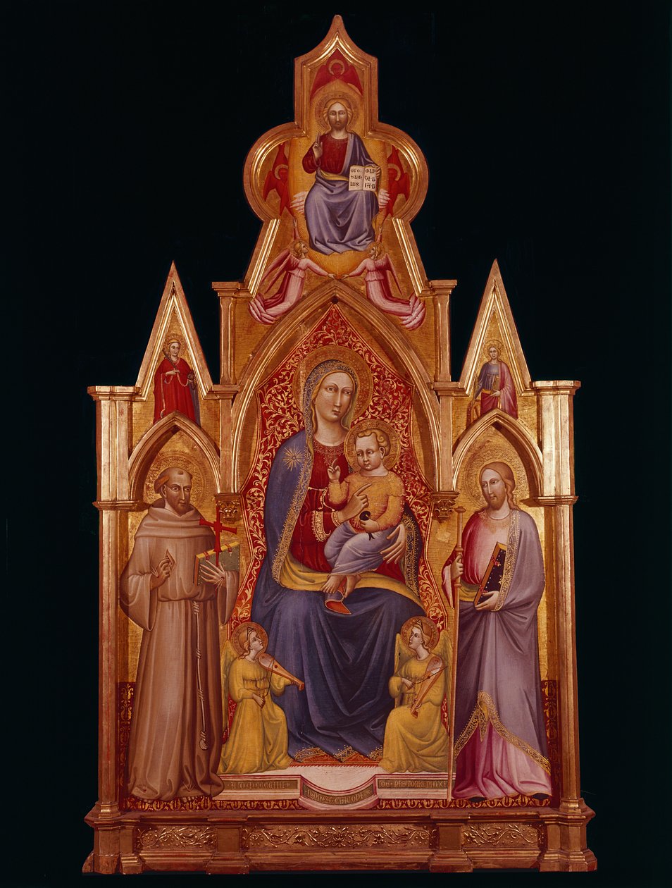 Madonna és gyermeke szentekkel alkotó: Nanni di Jacopo