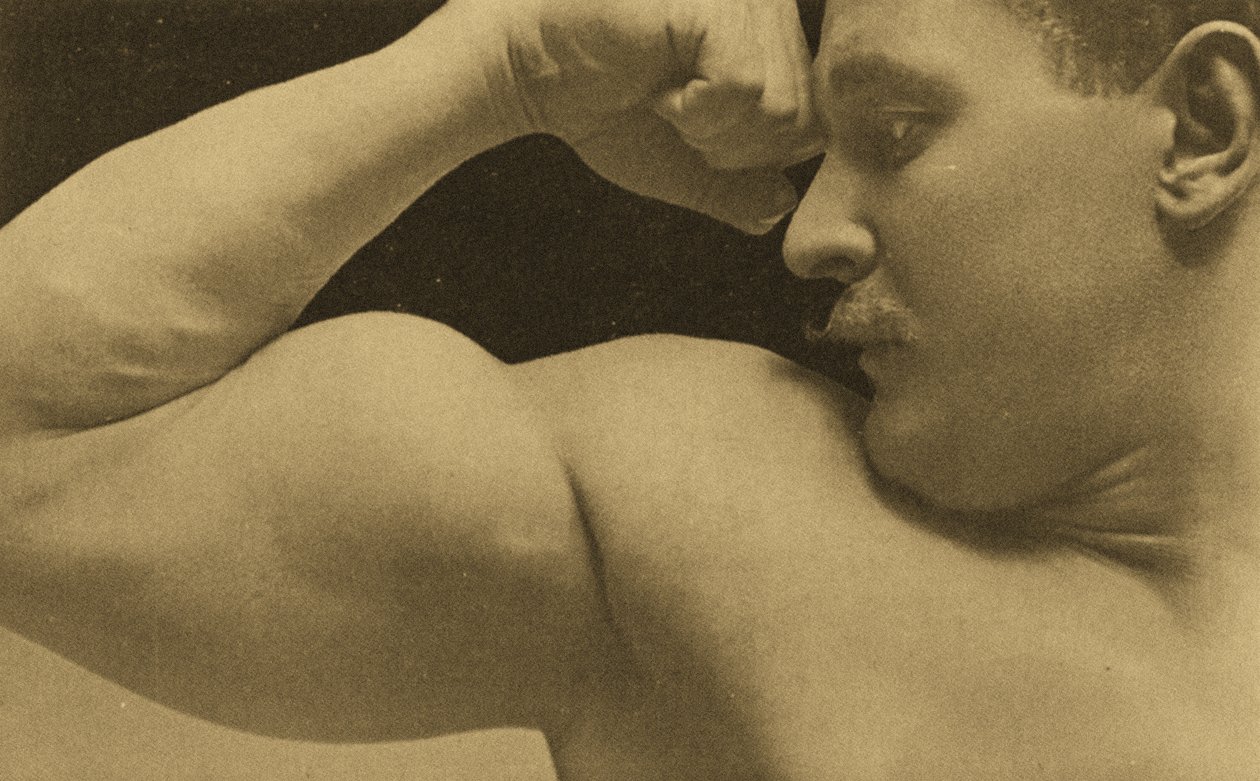 Eugen Sandow, klasszikus ókori görög-római pózban, 1894 körül alkotó: Napoleon Sarony