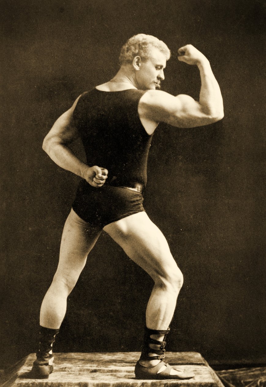 Eugen Sandow, klasszikus ókori görög-római pózban, 1893 körül. alkotó: Napoleon Sarony