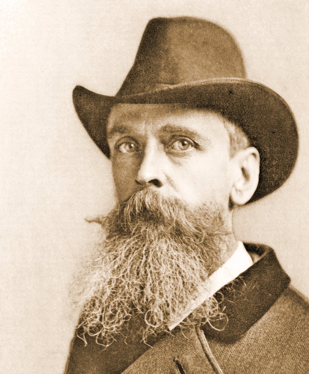 Thomas Moran portréja, 1890 körül (fekete-fehér fotó) alkotó: Napoleon Sarony