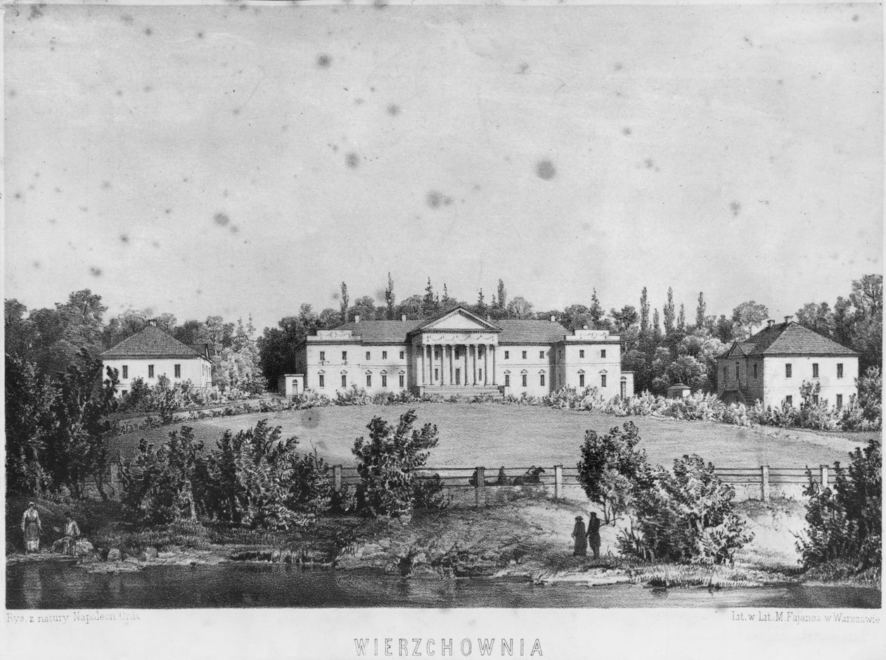 Wierzchownia kastélya, Hanska Evelina grófnő, Honore de Balzac francia regényíró feleségének rezidenciája alkotó: Napoleon Orda