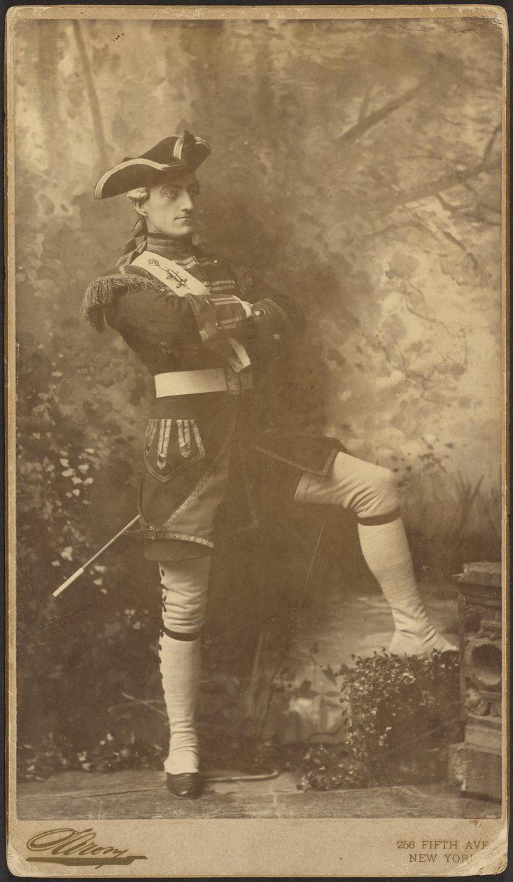 [John Drew, Jr. mint Plume kapitány "A toborzó tiszt" című filmből] alkotó: Napoleon Sarony