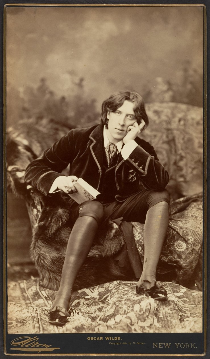 Oscar Wilde, 1882 (albumén ezüst nyomat) alkotó: Napoleon Sarony