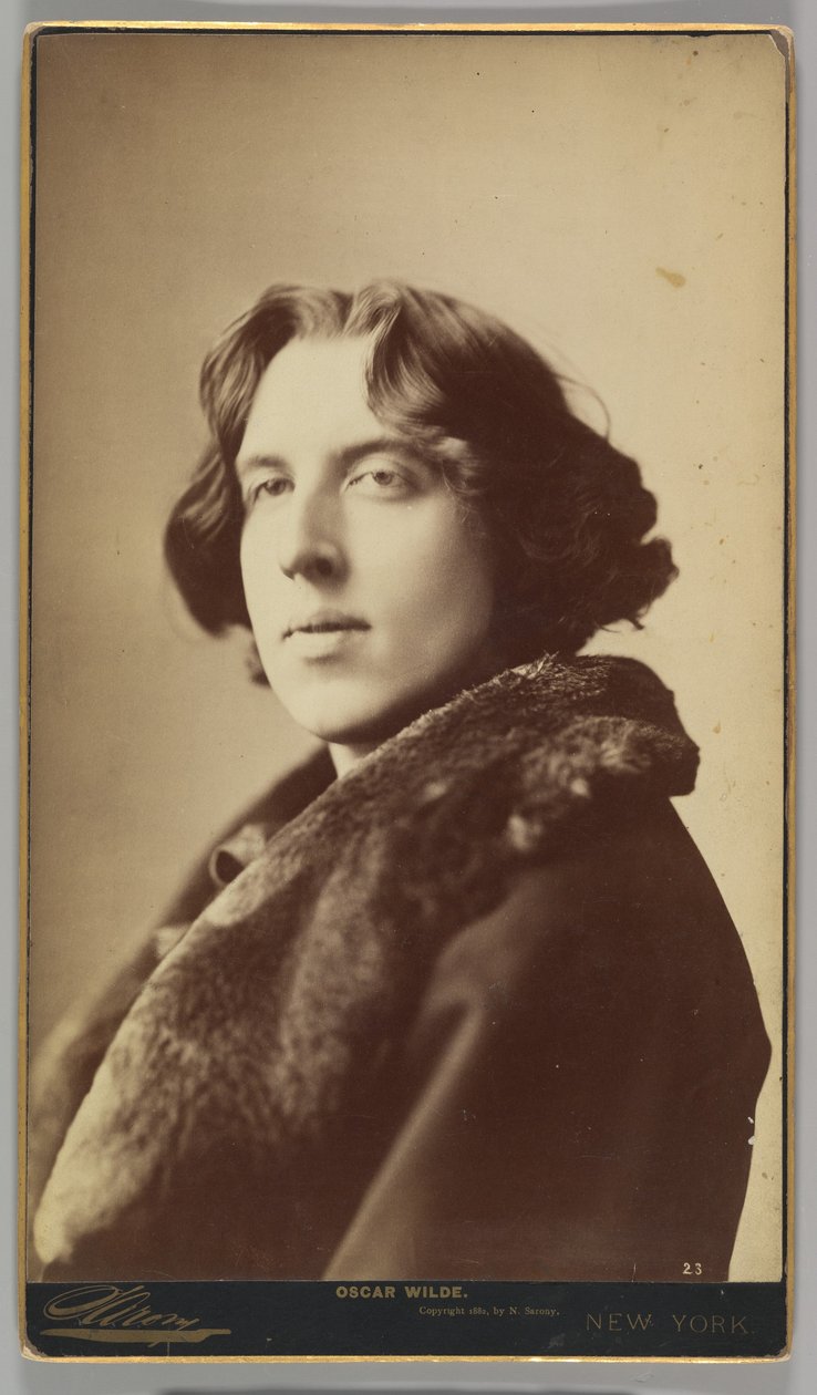 Oscar Wilde, 1882 (albumén ezüst nyomat) alkotó: Napoleon Sarony