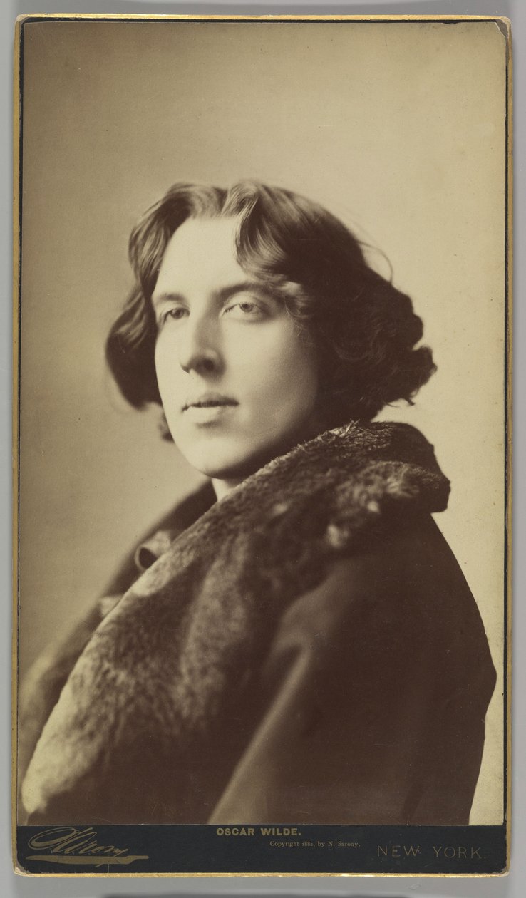 Oscar Wilde, 1822 körül (szépia fotó) alkotó: Napoleon Sarony
