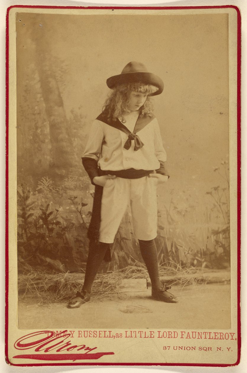 Tommy Russell, mint a Kis Lord Fauntleroy alkotó: Napoleon Sarony
