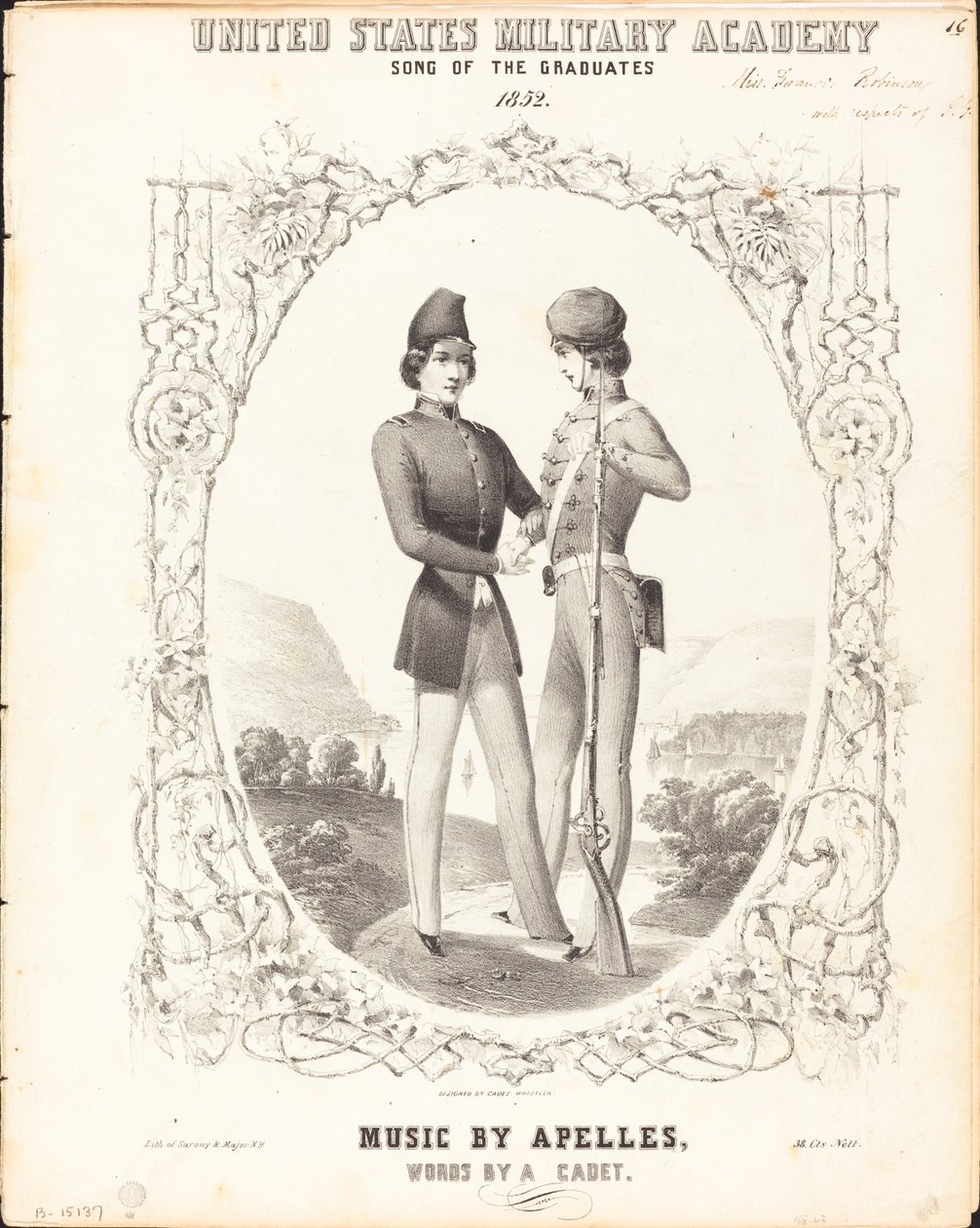 Egyesült Államok Katonai Akadémia, A diplomások dala alkotó: Napoleon Sarony, after James McNeill Whistler