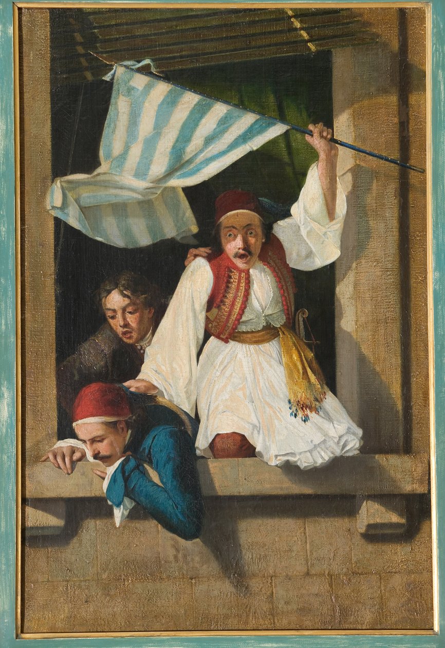 A görög forradalom jelenete (olaj, vászon) alkotó: Narciso Malatesta