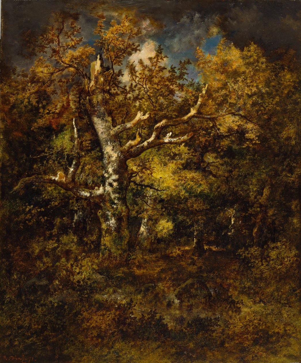 Fontainebleau-i erdő, 1871 ősz, 1871 alkotó: Narcisse Virgile Diaz de la Peña