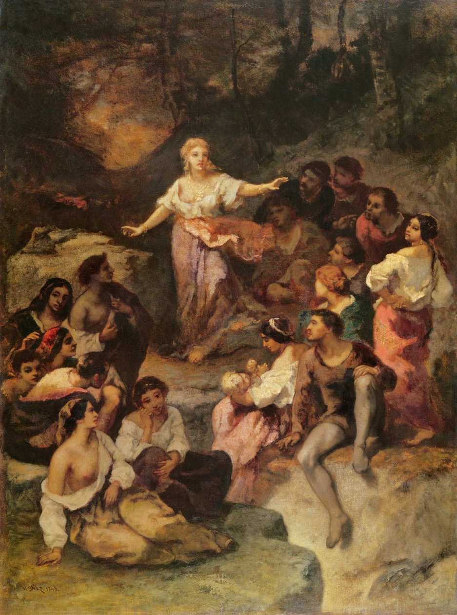 Cigánytábor, 1848 alkotó: Narcisse Virgile Diaz de la Peña