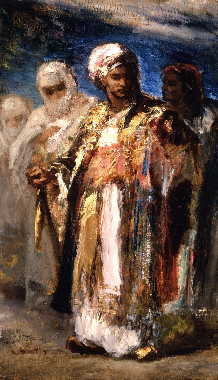Férfiak keleti viseletben, 1845 körül alkotó: Narcisse Virgile Diaz de la Peña