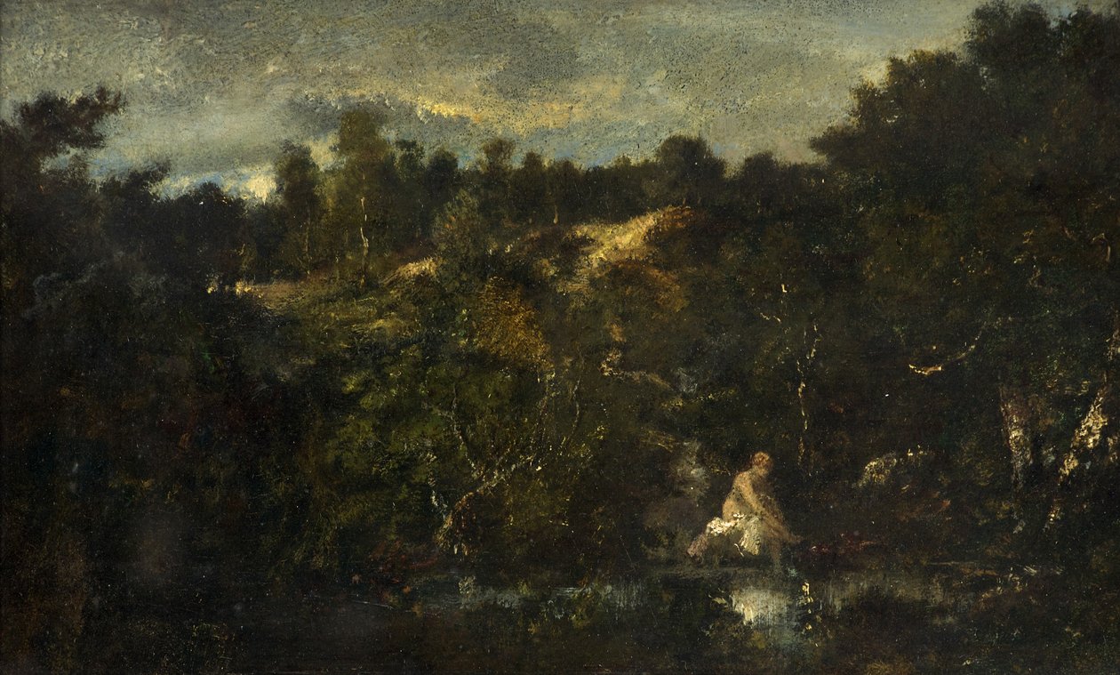 A fürdőző, 1840-60 körül alkotó: Narcisse Virgile Diaz de la Peña