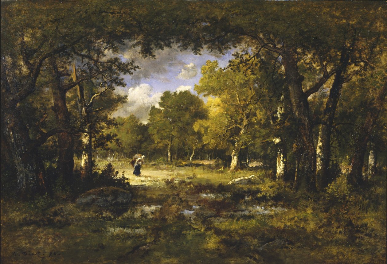 Irtás az erdőben, 1874 alkotó: Narcisse Virgile Diaz de la Peña