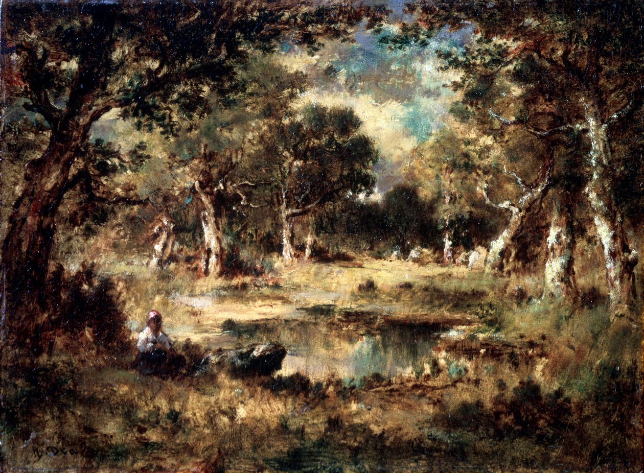 Erdei mocsár, 1870. alkotó: Narcisse Virgile Diaz de la Peña