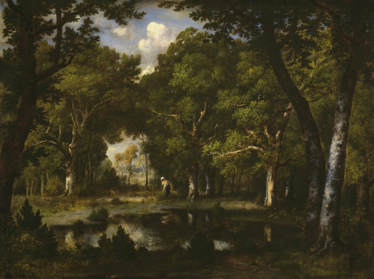 Tavacska az erdőben, 1862. alkotó: Narcisse Virgile Diaz de la Peña